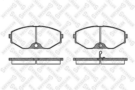 386 002B-SX STELLOX Колодки дисковые передние